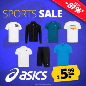 🤯 Asics Sale bei SportSpar - T-Shirts, Shorts und mehr