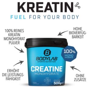 BODYLAB Creatine Pulver 2x 500g für 22,77€ (statt 45€)