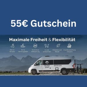 🏕️ 55€ Gutscheincode von FreewayCamper