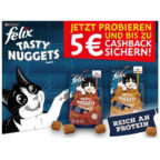 Felix Tasty Nuggets probieren 5€ Cashback