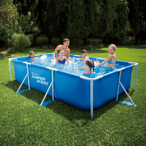 Summer Waves Rectangular Metall Frame Pool (3m x 2m x 75cm) für 99€ (statt 110€)