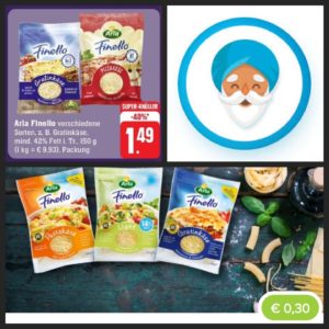Finello Reibekäse für 1,14 Euro statt 1,49 - bei Edeka- dank Marktguru & Smhaggle