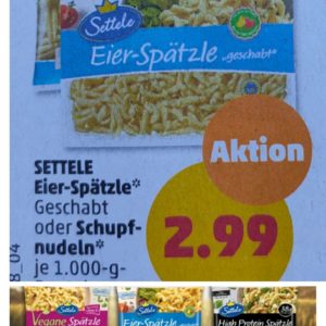 Settele Spätzle für 2,49 € Dank Penny und Marktguru