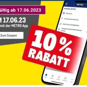 Metro: 10% auf ALLES für App-Nutzer