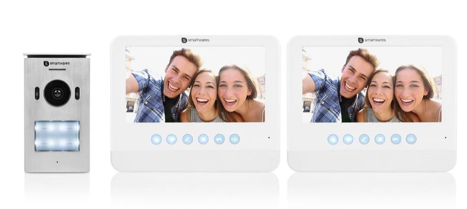 7& VIDEO GEGENSPRECH Türsprechanlage+RFID Entriegelungskamera Für Haussicherheit EUR 155,69