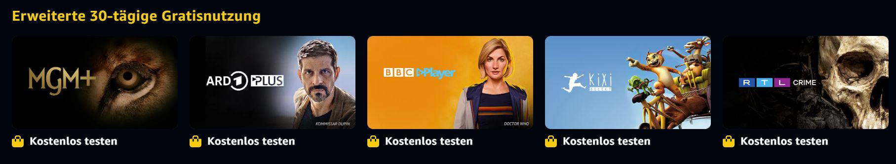 Prime Video Kanaele