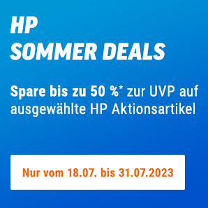 ☀️ HP Sommer Deals: bis zu 50% Rabatt auf über 100 Artikel