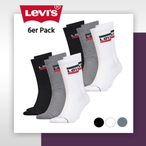 🧦 6er Levis Sportsocken für nur 24,95€ inkl. Versand