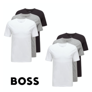 6er-Pack Hugo Boss T-Shirts (Farbmix, Rundhals) für 49,95€ (statt 74€)