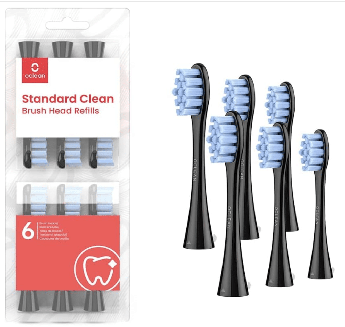 Thumbnail Oclean Bürstenköpfe Clean Brush Head B06 6er Pack