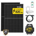 Noch günstiger! 🔌 830W Balkonkraftwerk Komplettset ⚡️ 2x 415W Solarmodule & 600W Wechselrichter (upgradebar auf 800W) ab 449€ inkl. Versand