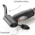 FISCHER_Mini-Luftpumpe_mit_Manometer_Doppelhub-Technik_fuer_alle_Ventile_AV_DV_SV_Duokopf_aus_Aluminium_extrem_kompakt