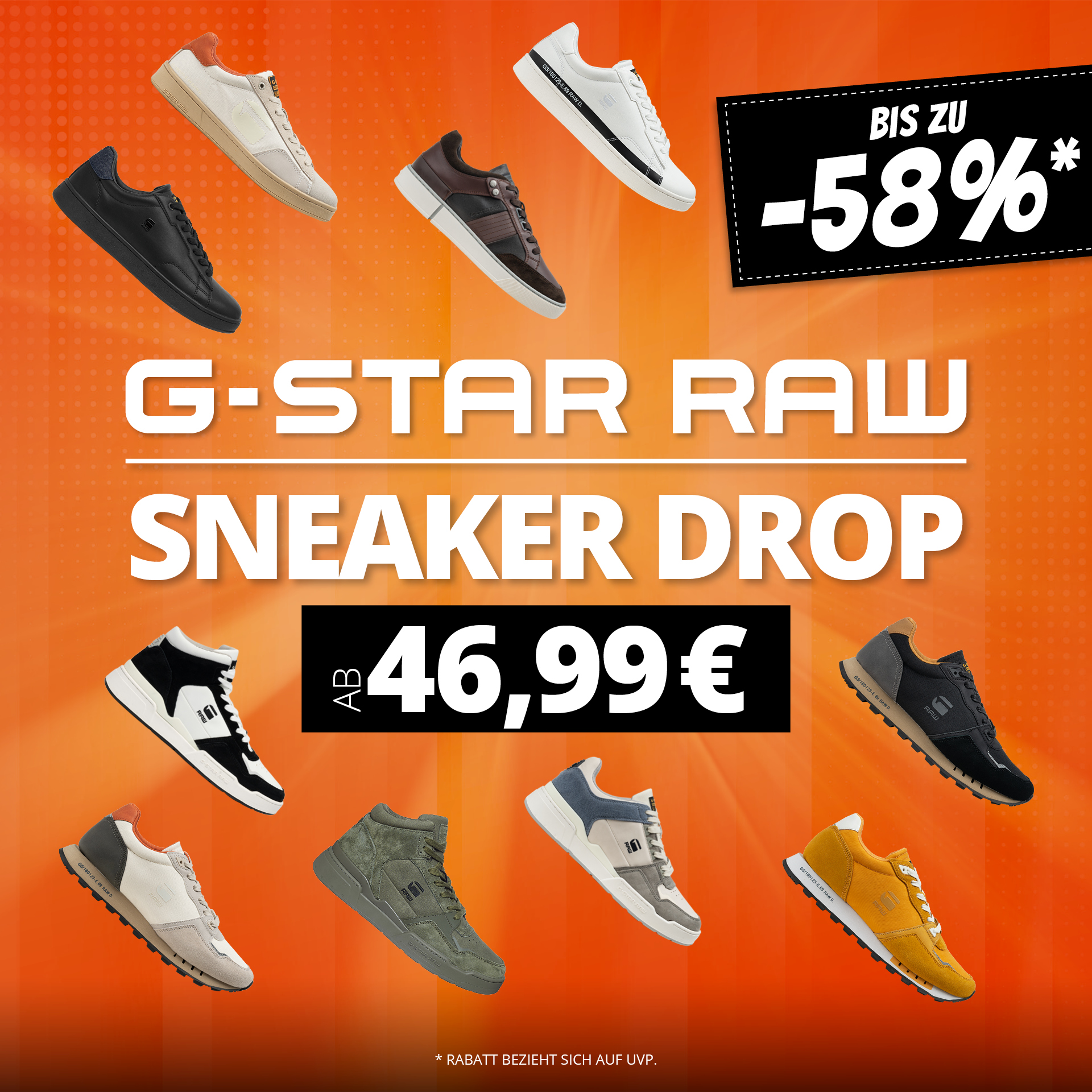 👟 G-STAR RAW Sneaker Drop - 15% extra sparen!