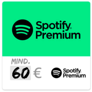 10€ Amazon-Guthaben für den Kauf eines Spotify-Guthabens (ab 60€)