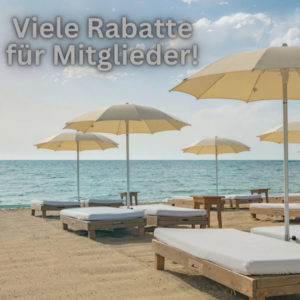 ☀️ Faulenzen im Spätsommer: mind. 25% Rabatt auf Reisen - nur für Mitglieder