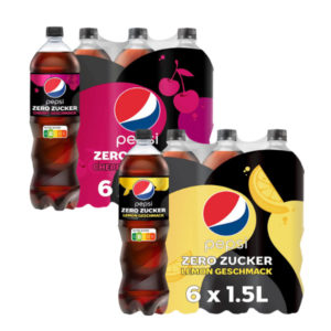 Pepsi Zero Zucker Lemon & Cherry 6er Pack für 6,19€ zzgl. Pfand