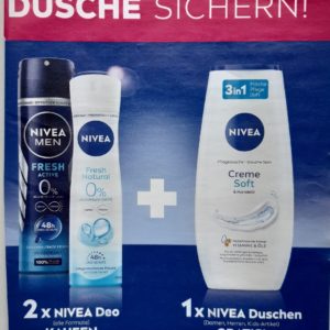 Gratis Nivea Dusche beim Kauf von 2×Nivea Deo, nur bei dm