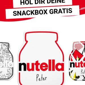 personalisierte Snackbox von Nutella beim Einsenden von 10 Sammelpunkten