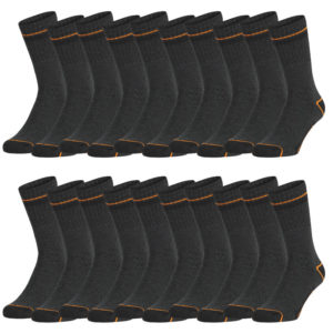 🧦 Black+Decker Crew Work Socks im 20er Pack für 25€ (statt 50€)