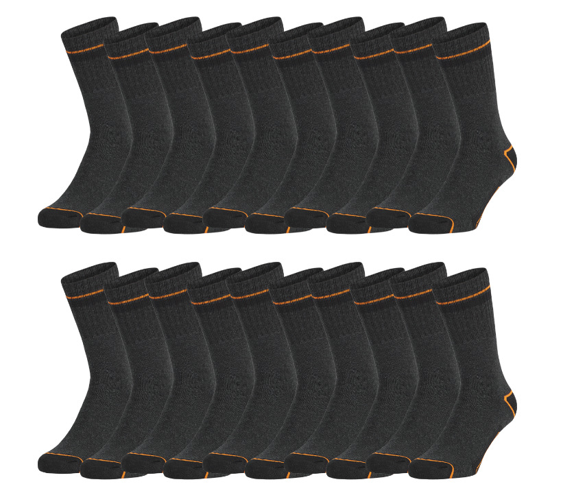 🧦 Black+Decker Crew Work Socks im 20er Pack für 25€ (statt 50€)