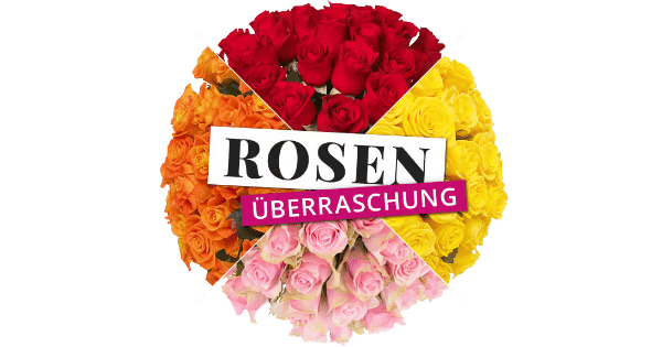 Blumenüberraschung mit 50 Rosen