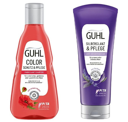 Zwei Shampoo-Produkte von Guhl