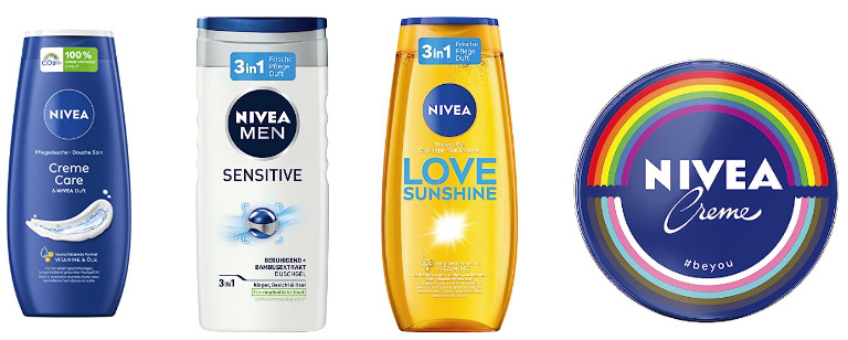 4 Nivea-Produkte