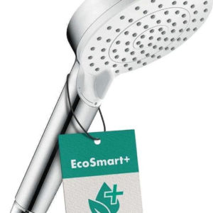 🚿 hansgrohe wassersparender Duschkopf Crometta, 9l/min, 2 Strahlarten, Weiß/Chrom für 16,89€ (statt 20€)