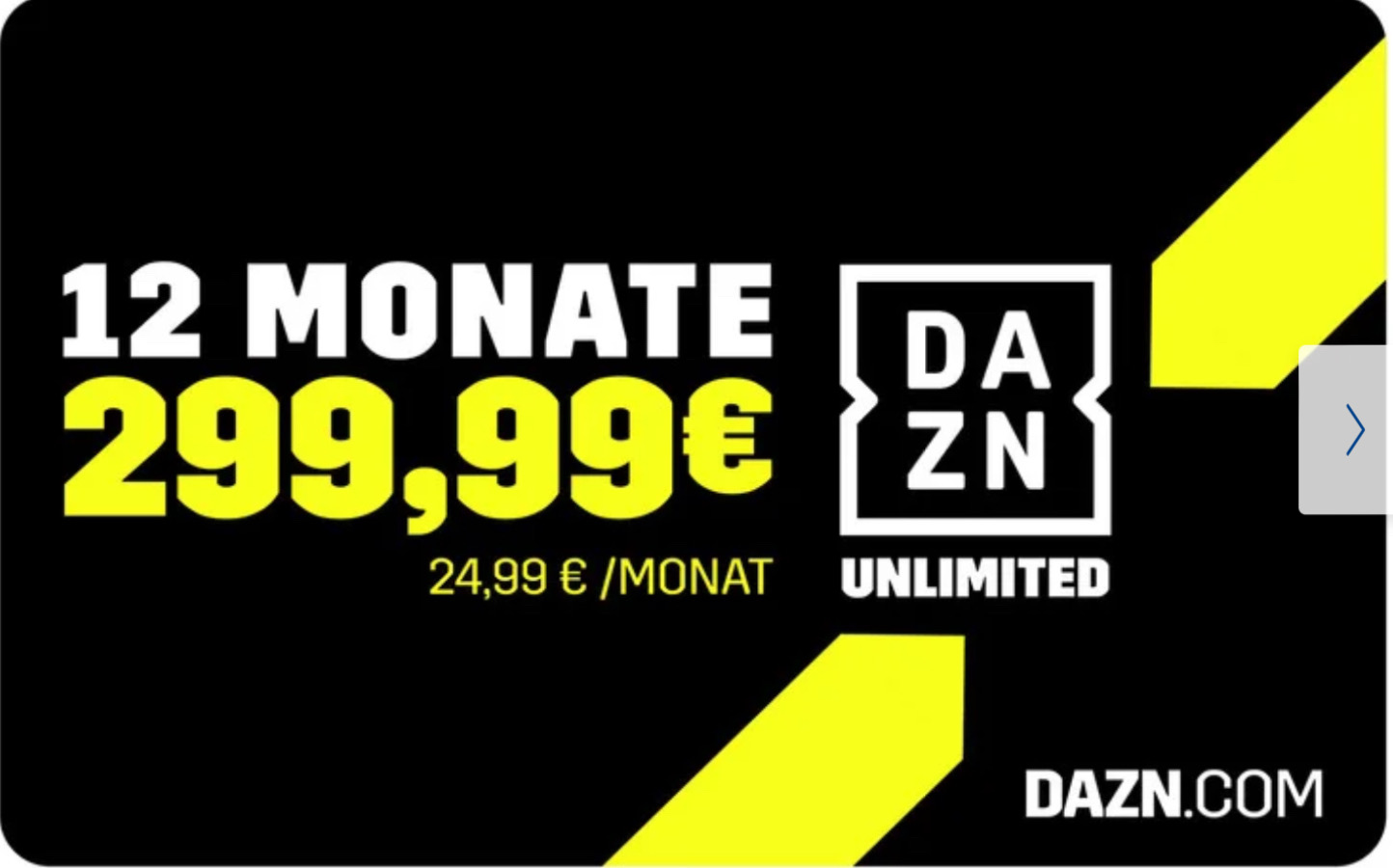 LIDL: DAZN Unlimited 12 Monate für nur 24,99€ monatlich