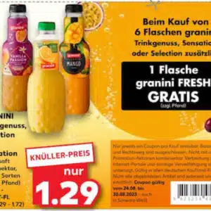 6+1  gratis Granini Selection Sensation bei Kaufland