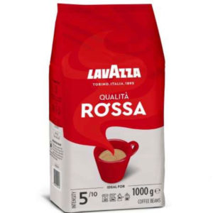 Lavazza, Qualità Rossa, Arabica &amp; Robusta Kaffeebohnen Intensität 5/10, Mittlere Röstung, 1 Kg
