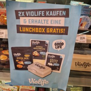 2 Violife Artikel kaufen, eine Lunchbox gratis bekommen