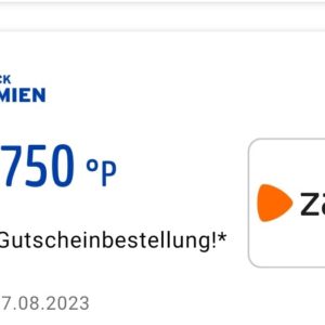 Bis 750 Payback-Extra-Punkte auf Zalando-Gutscheinbestellung im PAYBACK Prämienshop bis 27.08.2023