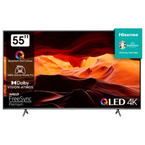 📺 Hisense 55E77KQ PRO QLED-Fernseher (139 cm/55 Zoll, 4K Ultra HD, Smart-TV) für 488,85€ (statt 619€)