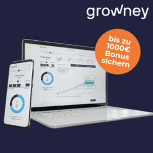 growney (Robo-Advisor mit ETF Sparplänen) + 100€ Bonus [Testsieger!]