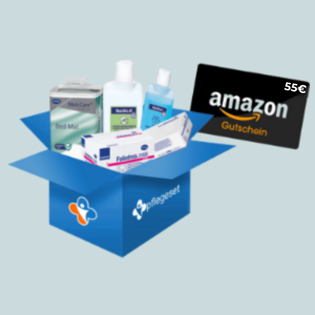 Thumbnail 💙 Pflegeset: Kostenlose Pflegebox für Pflegebedürftige + 55€ Amazon.de-Gutschein