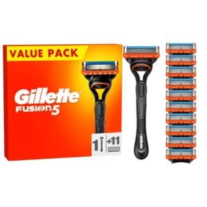 Gillette Fusion 5 Nassrasierer + 11 Klingen