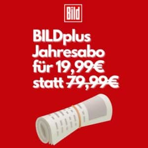 🗞 BILDplus Jahresabo für 19,99€ (statt 79,99€) 👉 mit allen Highlights der Bundesliga und 2. Bundesliga