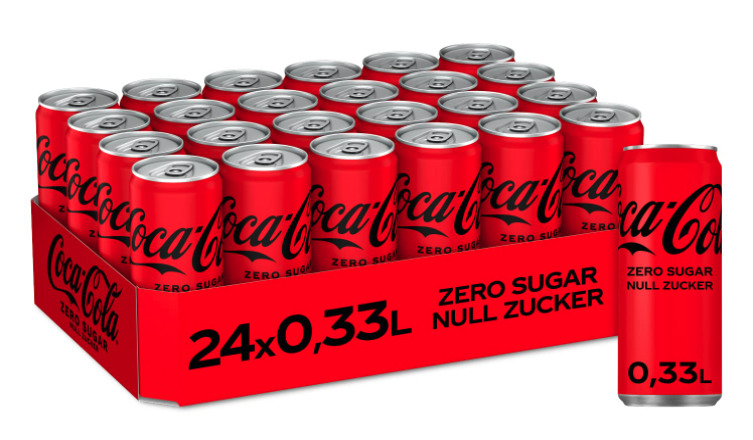 🥤 24x Coca-Cola (Zero) ab 13,41€ (je Dose nur 0,55€) - zzgl. Pfand