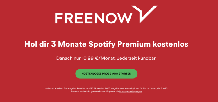 🎧 Spotify Premium: 3 Monate kostenlos für Neukunden