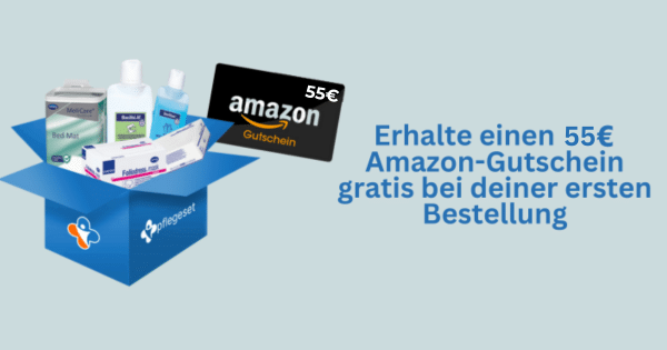 💙 Pflegeset: Kostenlose Pflegebox für Pflegebedürftige + 55€ Amazon.de-Gutschein*