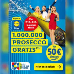 Gratis Prosecco bei LIDL
