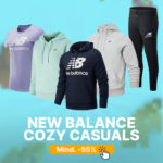 Geomix: Mind. 55% Rabatt im New Balance Baumwolle Sale + gratis Versand