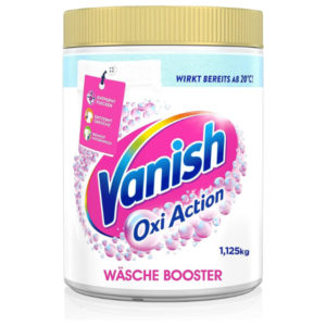 Vanish Oxi Action Powerweiss Pulver – 1 x 1,125 kg – Fleckenentferner und Wäsche-Booster Pulver ohne Chlor für 6,79€ (statt 11€)