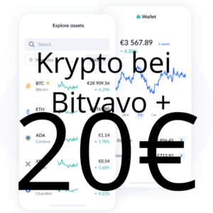 📈 Bitvavo - jetzt mit einem 20€ Willkommensbonus (Handel von Bitcoin und anderen Kryptowährungen)