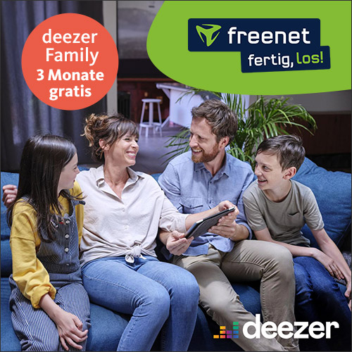 Thumbnail 👨‍🎤 GRATIS: Deezer Family 3 Monate kostenlos – Zugriff auf über 120 Mio. Songs + Podcasts + Hörbücher