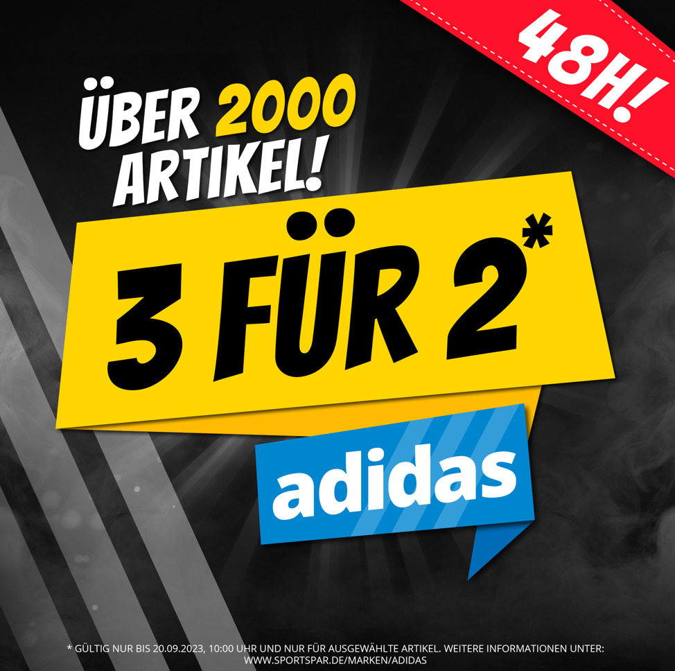 adidas 3 fur 2 Aktion