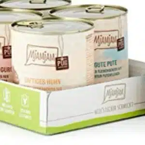 MjAMjAM - Nassfutter für Katzen - Mixpaket, 6 x 400 g