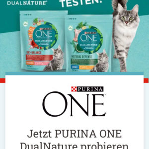 Purina One DualNature Katzenfutter testen und bis 6€ zurück bekommen