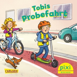 Pixi-Buch „Tobis Probefahrt“ kostenlos bestellen